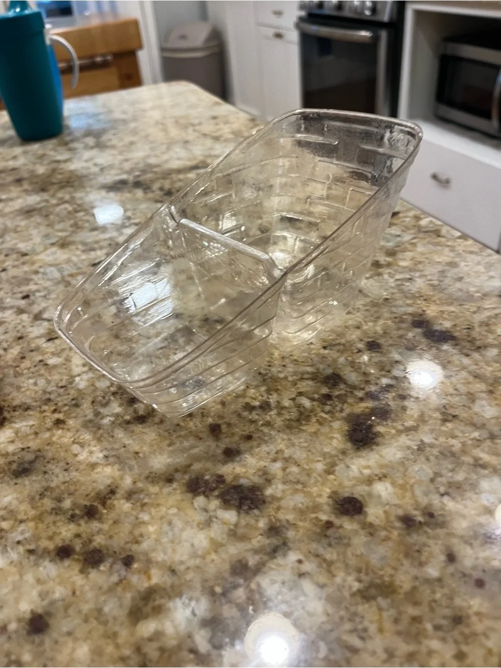 Vintage Longaberger Mini Vegetable Basket Clear Plastic Liner - ID 48925